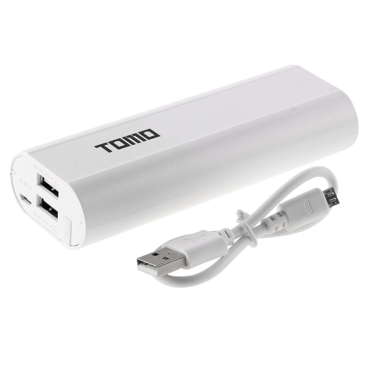 TOMO M2 DIY 2 x 18650 Batteries (Not Included) Power Bank Shell Box with Display & 2 USB Output
