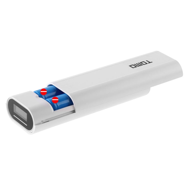 TOMO M2 DIY 2 x 18650 Batteries (Not Included) Power Bank Shell Box with Display & 2 USB Output