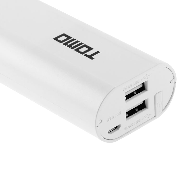 TOMO M2 DIY 2 x 18650 Batteries (Not Included) Power Bank Shell Box with Display & 2 USB Output