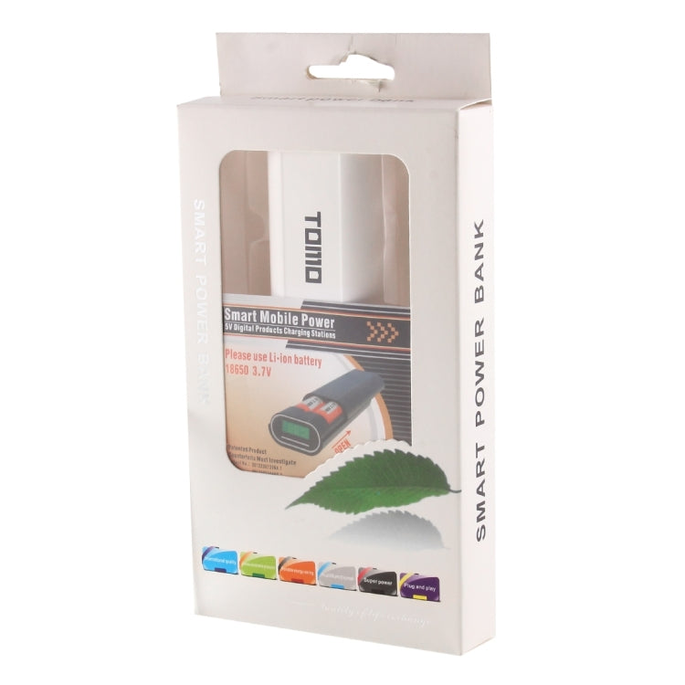 TOMO M2 DIY 2 x 18650 Batteries (Not Included) Power Bank Shell Box with Display & 2 USB Output