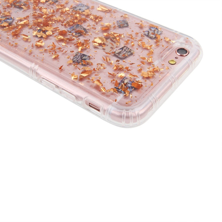 For iPhone 6 & 6s Anti-Gravity Nano-suction Technology Dropproof Sticky Selfie Glitter Sequins Pattern TPU Protective Back Cover Case (Rose Gold)