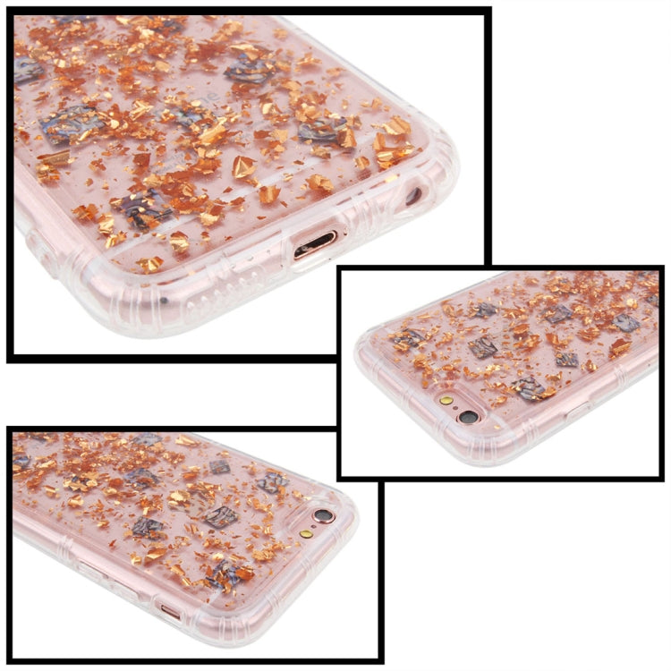 For iPhone 6 & 6s Anti-Gravity Nano-suction Technology Dropproof Sticky Selfie Glitter Sequins Pattern TPU Protective Back Cover Case (Rose Gold)