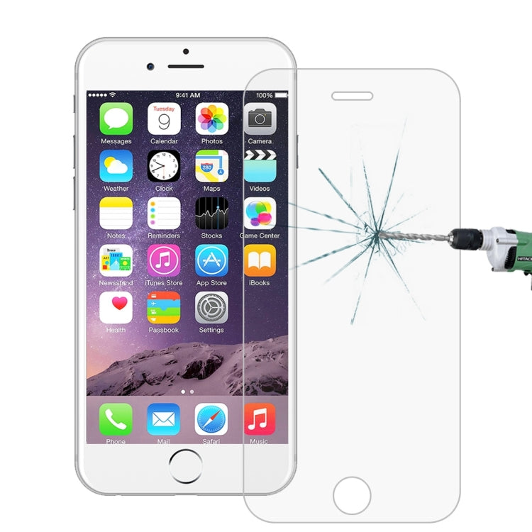 100 PCS For iPhone 6 & 6s 0.26mm 9H Surface Hardness 2.5D Explosion-proof Tempered Glass Full Screen Film