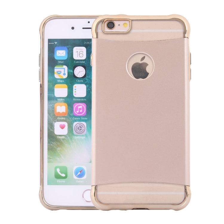 For iPhone 6 & 6s Electroplating Dropproof TPU+PC Detachable Protective Back Cover Case