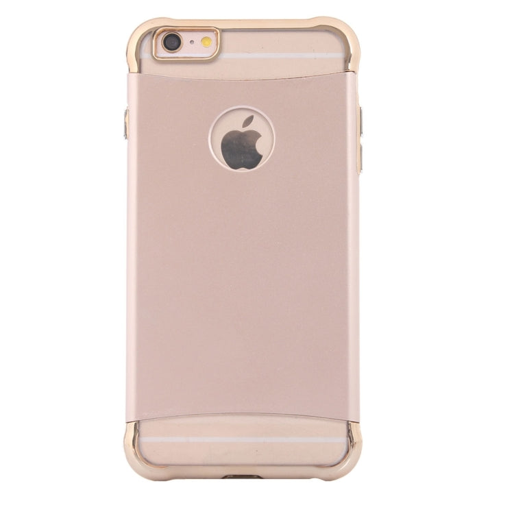 For iPhone 6 & 6s Electroplating Dropproof TPU+PC Detachable Protective Back Cover Case