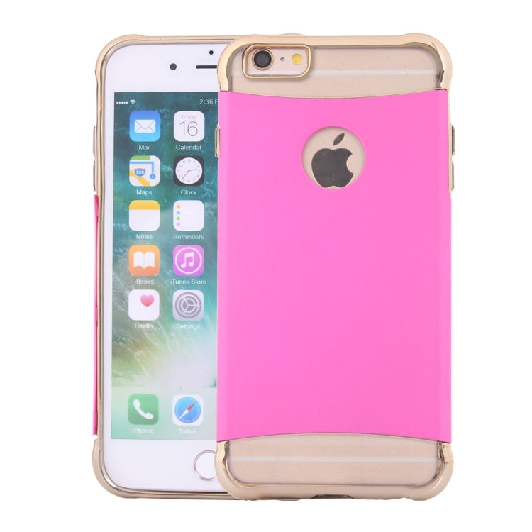 For iPhone 6 & 6s Electroplating Dropproof TPU+PC Detachable Protective Back Cover Case