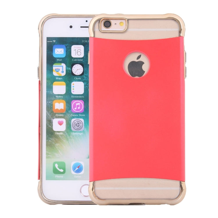For iPhone 6 & 6s Electroplating Dropproof TPU+PC Detachable Protective Back Cover Case