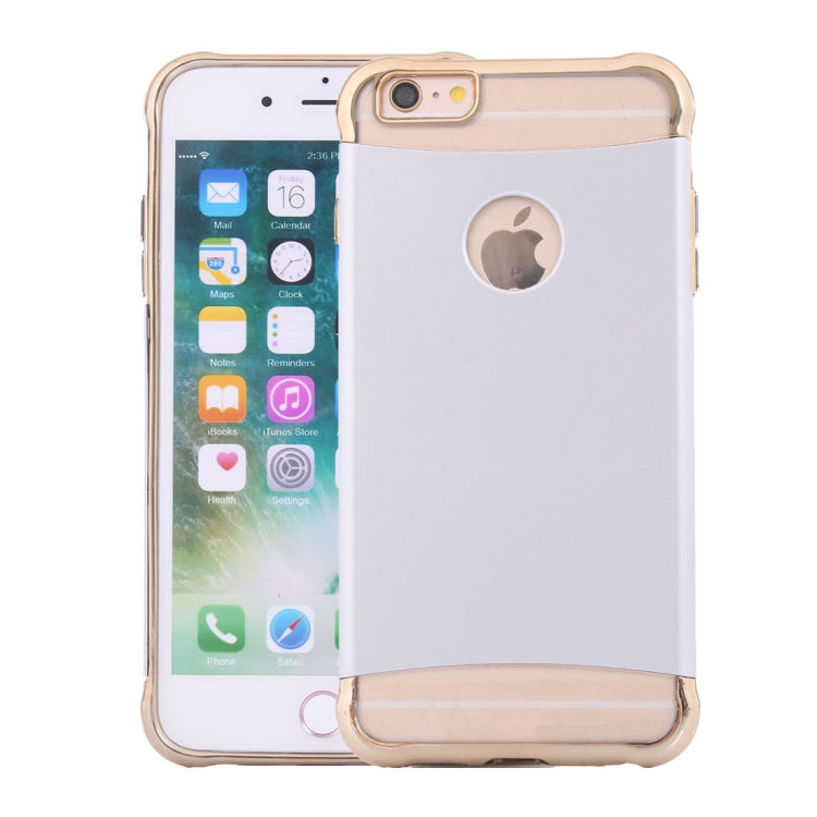 For iPhone 6 & 6s Electroplating Dropproof TPU+PC Detachable Protective Back Cover Case