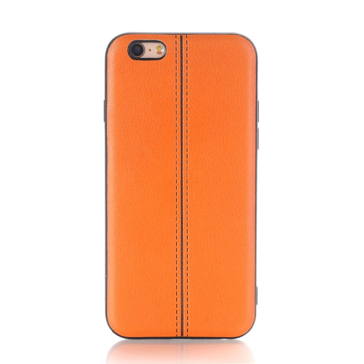 For iPhone 6 & 6s Plain Weave Texture Leather Surface Protective Back Cover Case