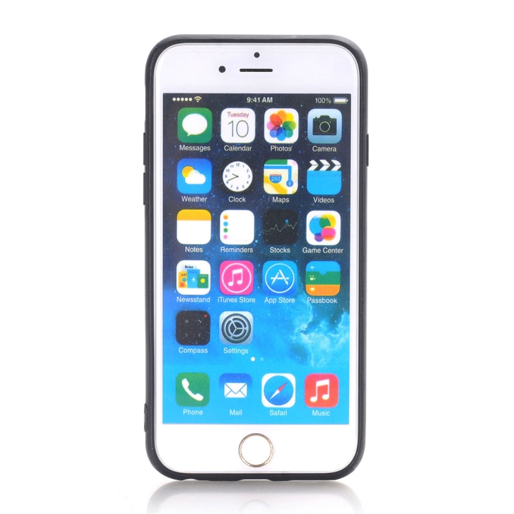 For iPhone 6 & 6s Plain Weave Texture Leather Surface Protective Back Cover Case