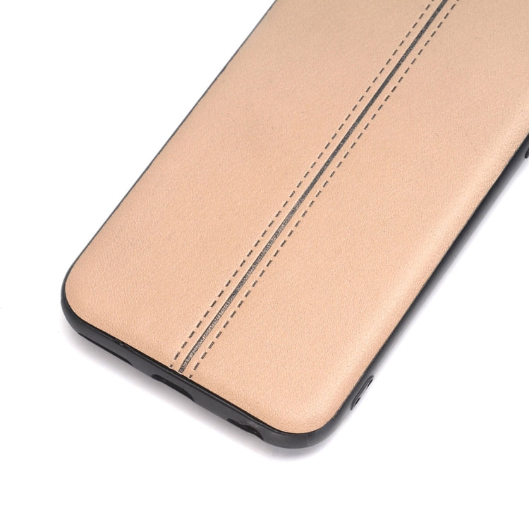 For iPhone 6 & 6s Plain Weave Texture Leather Surface Protective Back Cover Case