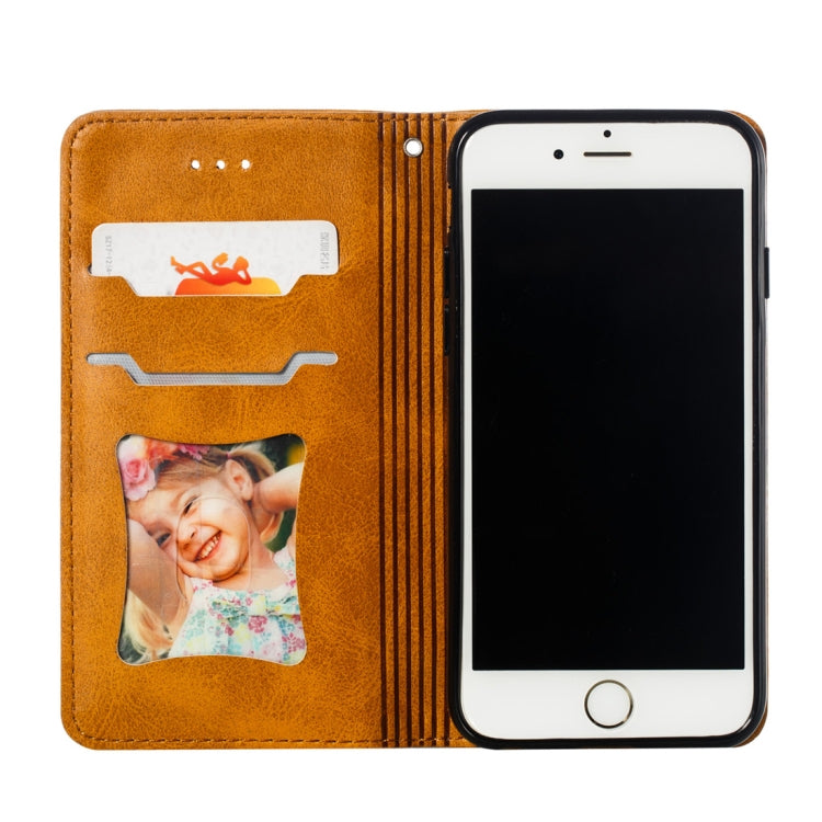 Calf Texture Zipper Magnetic Horizontal Flip Leather Case for iPhone 6s / 6, with Wallet & Holder & Card Slots