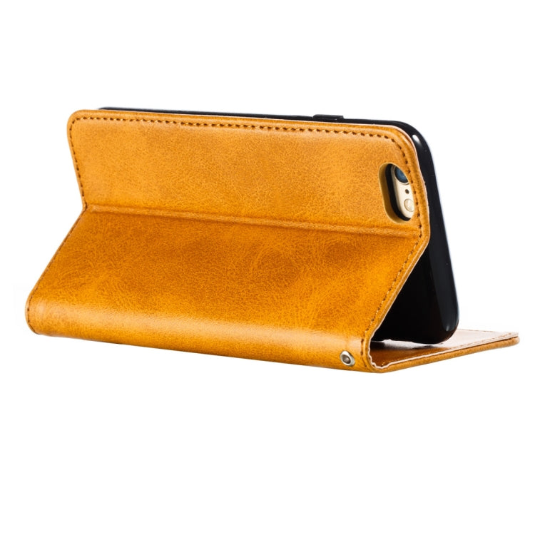 Calf Texture Zipper Magnetic Horizontal Flip Leather Case for iPhone 6s / 6, with Wallet & Holder & Card Slots