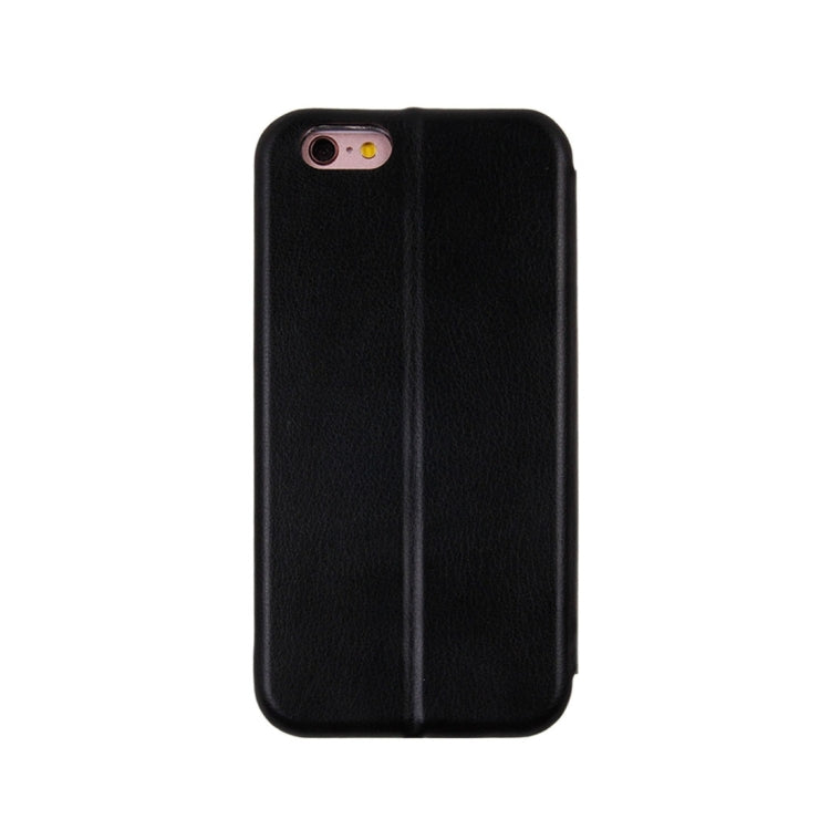 For iPhone 6 Magnetic Suction Style Horizontal Flip Leather Case with Holder & Card Slots