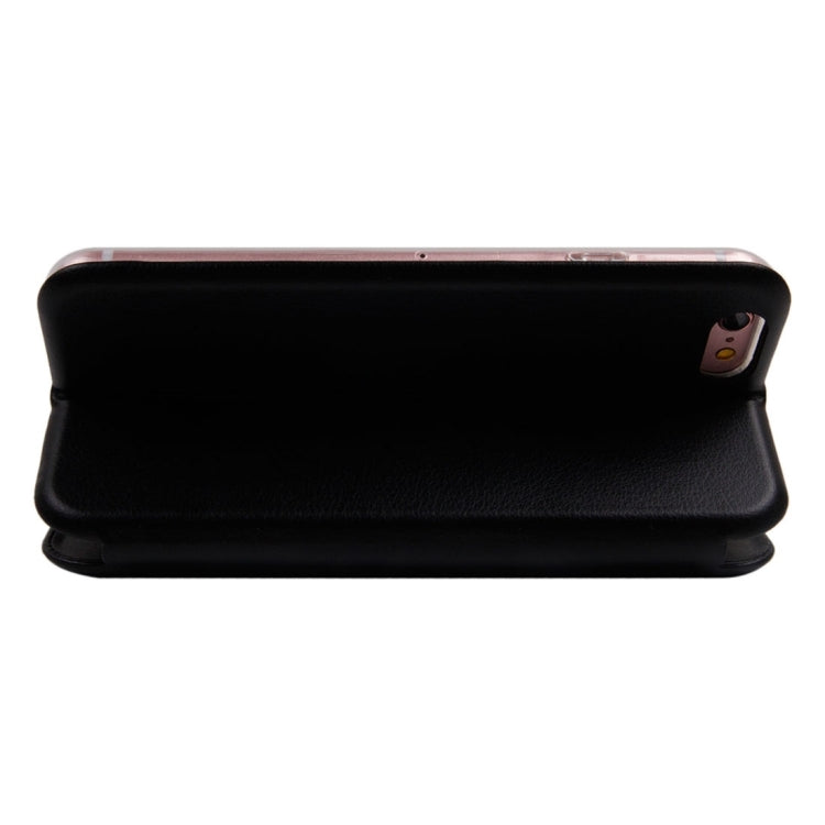 For iPhone 6 Magnetic Suction Style Horizontal Flip Leather Case with Holder & Card Slots