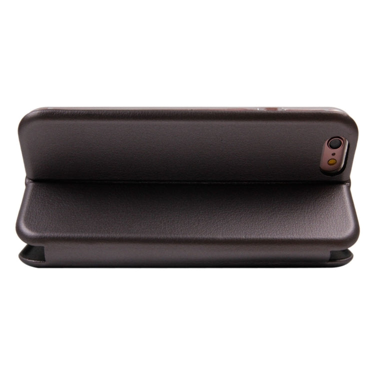 For iPhone 6 Magnetic Suction Style Horizontal Flip Leather Case with Holder & Card Slots