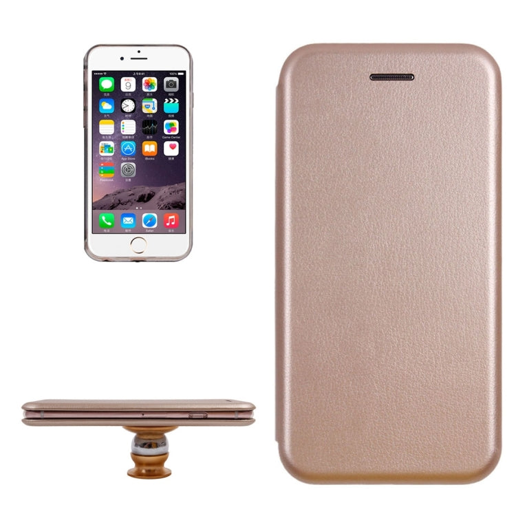 For iPhone 6 Magnetic Suction Style Horizontal Flip Leather Case with Holder & Card Slots