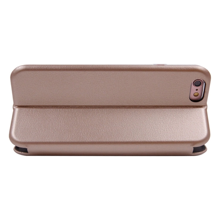 For iPhone 6 Magnetic Suction Style Horizontal Flip Leather Case with Holder & Card Slots