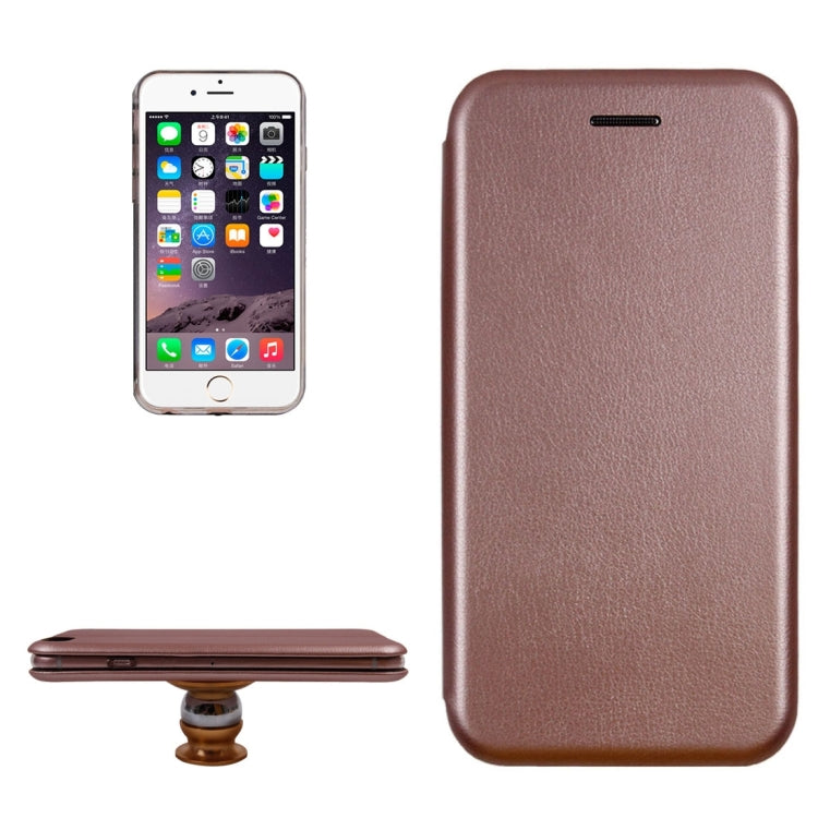 For iPhone 6 Magnetic Suction Style Horizontal Flip Leather Case with Holder & Card Slots