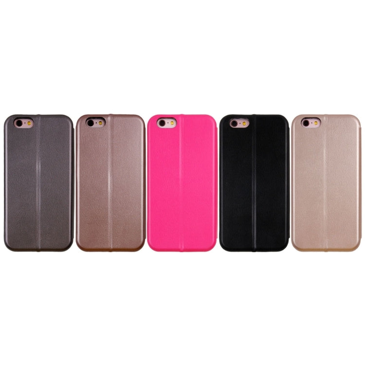 For iPhone 6 Magnetic Suction Style Horizontal Flip Leather Case with Holder & Card Slots