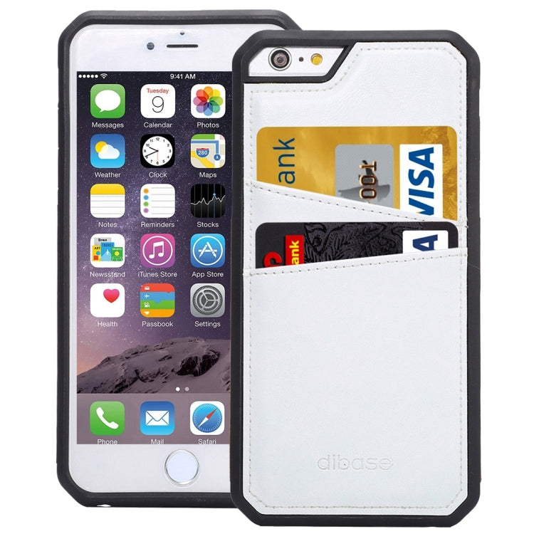 For iPhone 6 Plus & 6s Plus Crazy Horse Texture TPU Protective Case with Card Slot