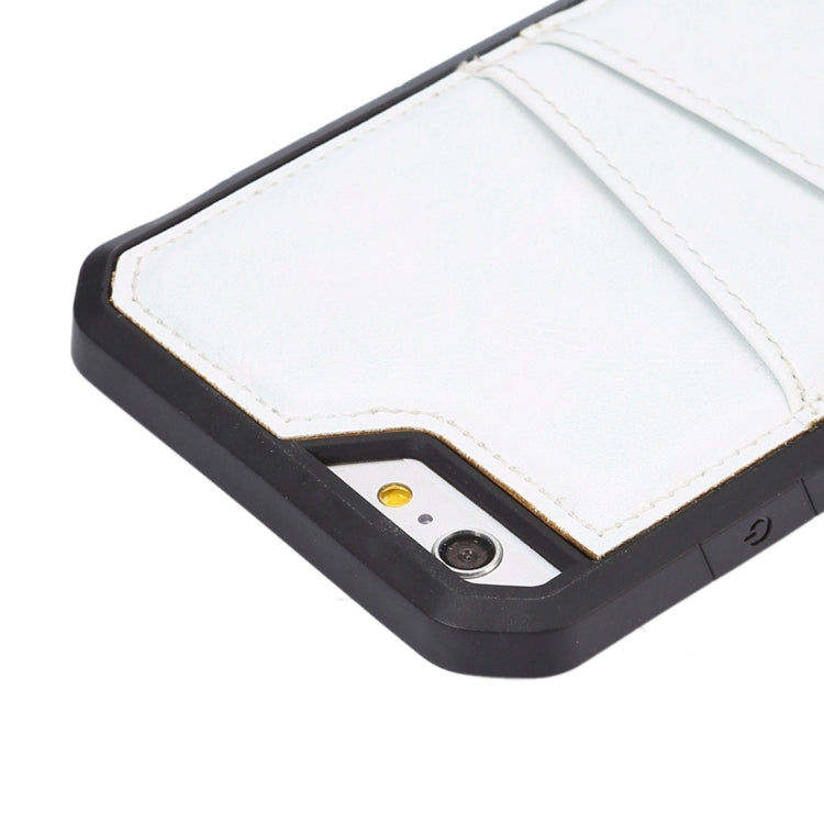 For iPhone 6 Plus & 6s Plus Crazy Horse Texture TPU Protective Case with Card Slot