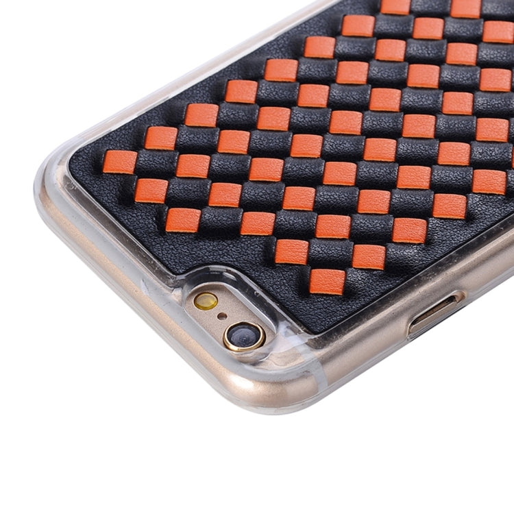 For iPhone 6 Plus & 6s Plus Knit Pattern PU Leather + TPU Protective Case