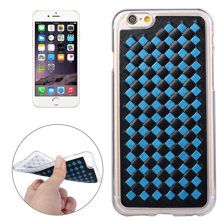 For iPhone 6 Plus & 6s Plus Knit Pattern PU Leather + TPU Protective Case