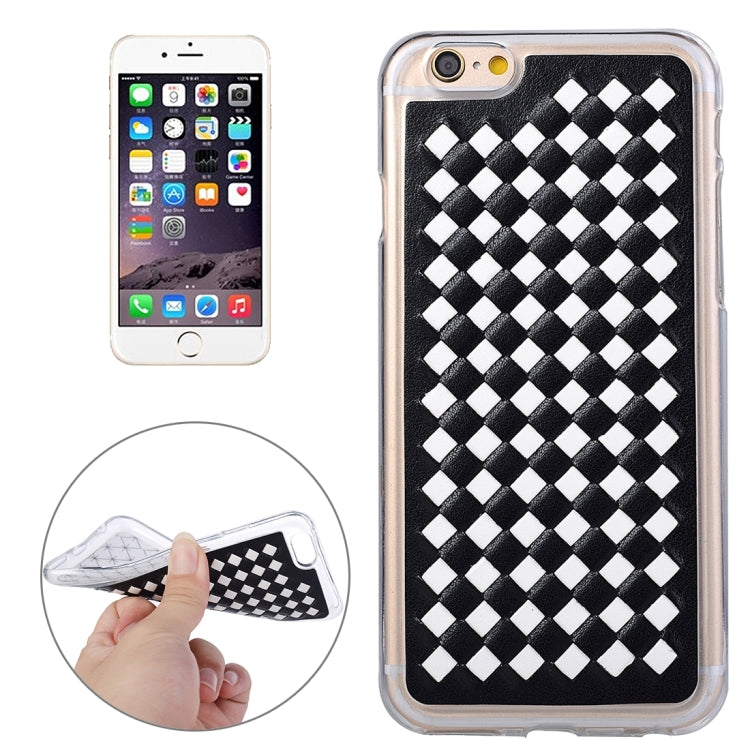 For iPhone 6 Plus & 6s Plus Knit Pattern PU Leather + TPU Protective Case
