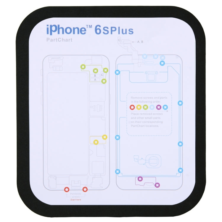 Magnetic Memory Screws Mat For iPhone 6s Plus, Size: 27.7cm x 15.9cm