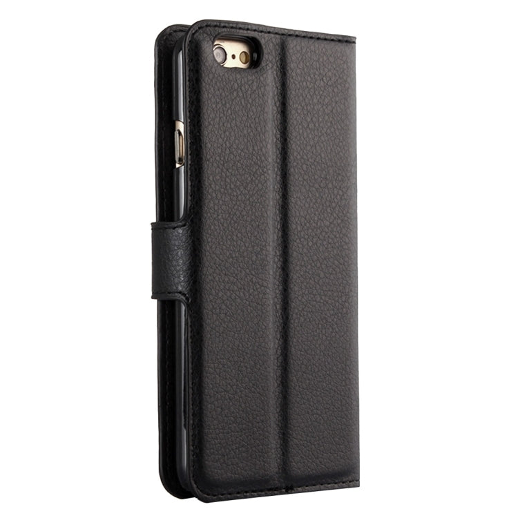 For iPhone 6 Plus & 6s Plus Litchi Texture Horizontal Flip Leather Case with Holder & Card Slots & Wallet