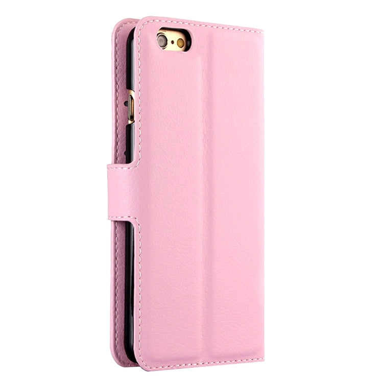 For iPhone 6 Plus & 6s Plus Litchi Texture Horizontal Flip Leather Case with Holder & Card Slots & Wallet