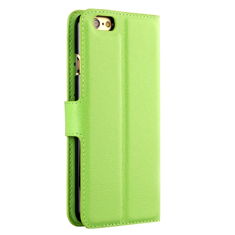 For iPhone 6 Plus & 6s Plus Litchi Texture Horizontal Flip Leather Case with Holder & Card Slots & Wallet