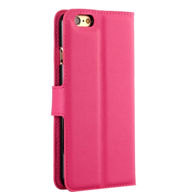 For iPhone 6 Plus & 6s Plus Litchi Texture Horizontal Flip Leather Case with Holder & Card Slots & Wallet