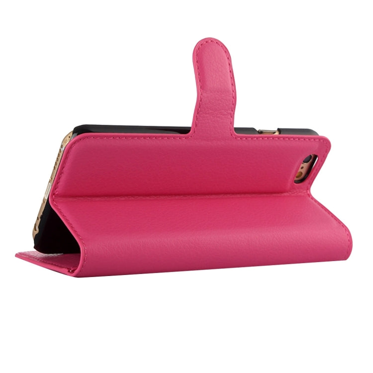 For iPhone 6 Plus & 6s Plus Litchi Texture Horizontal Flip Leather Case with Holder & Card Slots & Wallet