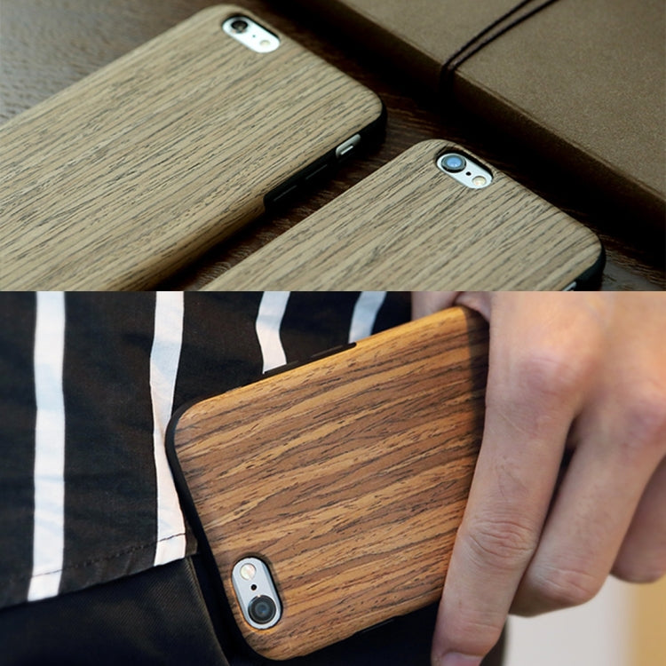 Rock Origin Series for iPhone 6 Plus & 6s Plus Artistic Wood Grain TPU Protective Back Case