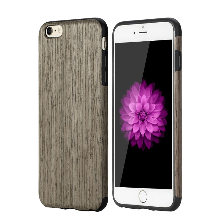 Rock Origin Series for iPhone 6 Plus & 6s Plus Artistic Wood Grain TPU Protective Back Case