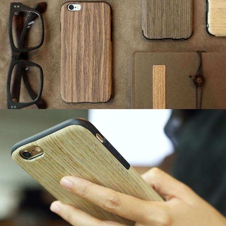 Rock Origin Series for iPhone 6 Plus & 6s Plus Artistic Wood Grain TPU Protective Back Case