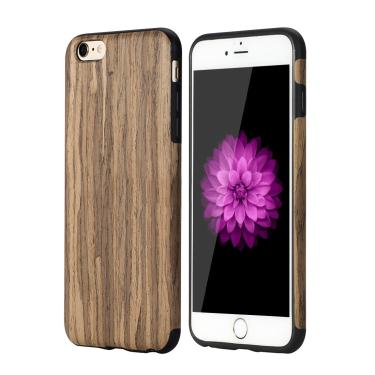 Rock Origin Series for iPhone 6 Plus & 6s Plus Artistic Wood Grain TPU Protective Back Case