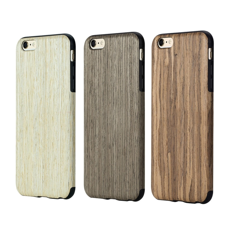 Rock Origin Series for iPhone 6 Plus & 6s Plus Artistic Wood Grain TPU Protective Back Case