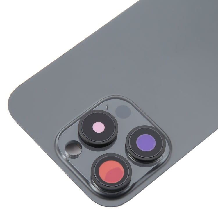 For iPhone 16 Pro Max Original Glass Battery Back Cover with Camera Lens Frame
