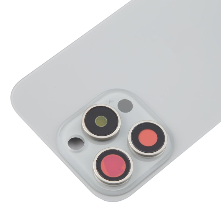 For iPhone 16 Pro Max Original Glass Battery Back Cover with Camera Lens Frame