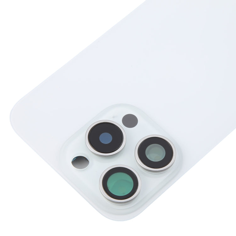 For iPhone 16 Pro Max Original Glass Battery Back Cover with Camera Lens Frame
