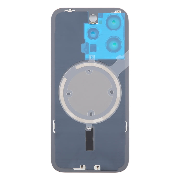 For iPhone 16 Pro Max Original Glass Battery Back Cover with Camera Lens Frame + MagSafe Magnet
