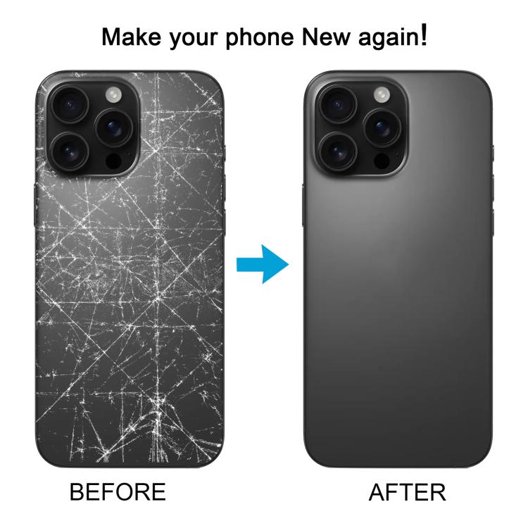 For iPhone 16 Pro Max Original Glass Battery Back Cover with Camera Lens Frame + MagSafe Magnet