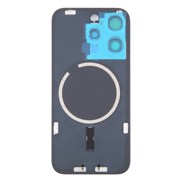For iPhone 16 Pro Max Original Glass Battery Back Cover with Camera Lens Frame + MagSafe Magnet