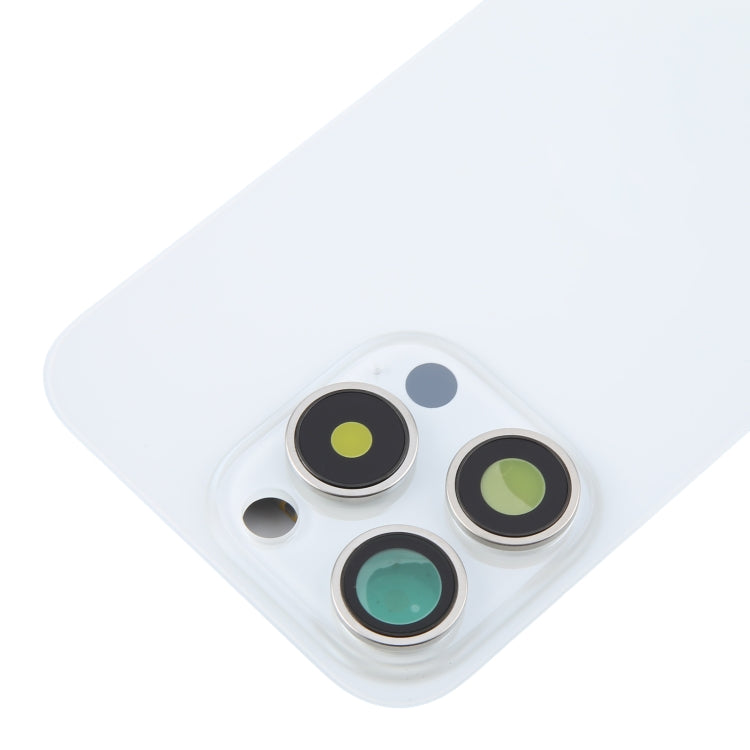 For iPhone 16 Pro Max Original Glass Battery Back Cover with Camera Lens Frame + MagSafe Magnet