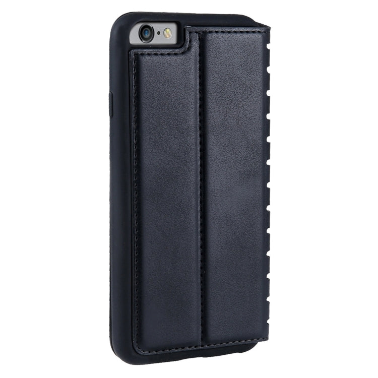 For iPhone 6 Plus & 6s Plus PU Retro Texture with Absorption Horizontal Flip Leather Case with Holder & Card Slots