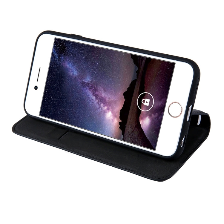 For iPhone 6 Plus & 6s Plus PU Retro Texture with Absorption Horizontal Flip Leather Case with Holder & Card Slots