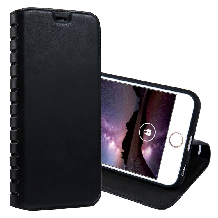 For iPhone 6 Plus & 6s Plus PU Retro Texture with Absorption Horizontal Flip Leather Case with Holder & Card Slots